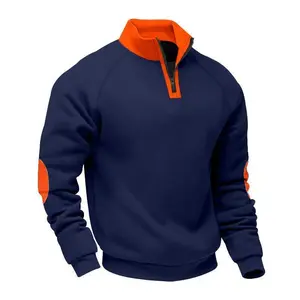 Men’s tactical quarter-zip pullover shirt — a fashionable winter casual menswear piece made from warm, breathable material