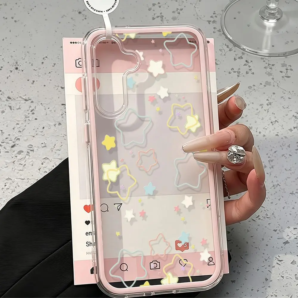2 IN 1 Clear Case For Samsung A57 5G Case Galaxy A56 A55 A37 A36 A35 A16 A17 A53 A54 5G A34 S26 S25 S23 S22 Ultra S24 Plus Funda