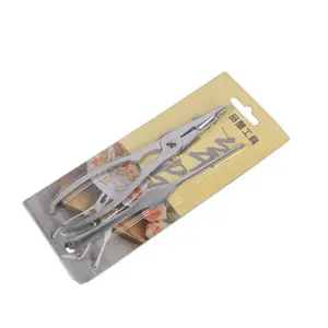 Zinc Alloy Crab Eating Tool Set 2 Piece Claw Cracker and Seafood Pliers