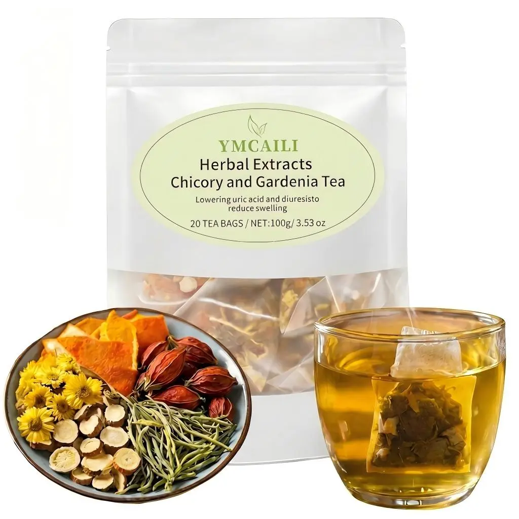 Chicory & Gardenia Honeysuckle Liquorice Herbal Tea 20 Tea Bags Natural Blend Orange Peel Chrysanthemum Relaxation Beverage Daily Wellness Tea Digestive Tea