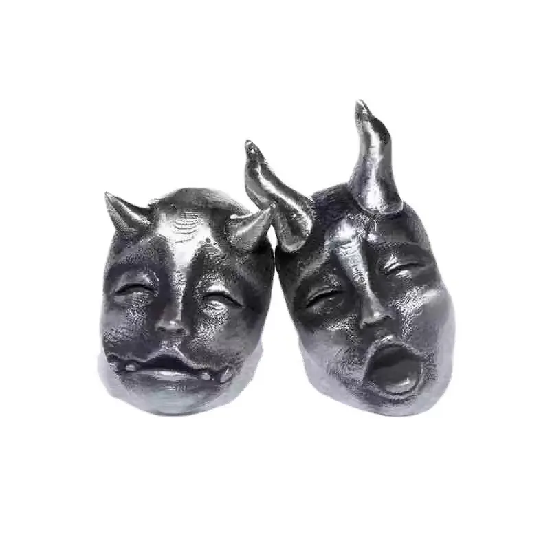 {Comfortable Earrings} Dark Asymmetric Crying Face Earrings - Personalized Devil Mask Earrings Gothic Demon