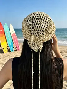 Sequin Sexy Girl Lace-Up Triangular Scarf Women's Summer Fashion Headband, Versatile Decorative Multi-Functional, Street, Bohemian, Vintage, Fashion, Wasteland Style, Y2K, Street, Daily Wear, Festival Parties, Events And Outings, Beach Vacations, Gift For