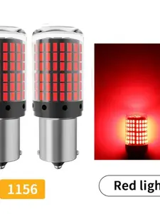 2pcs LED Automatic Lighting Bulbs, 1156 Py21w & 1157 Bay15d, Compatible with Canbus Headlights, All Car Models, Bright Light