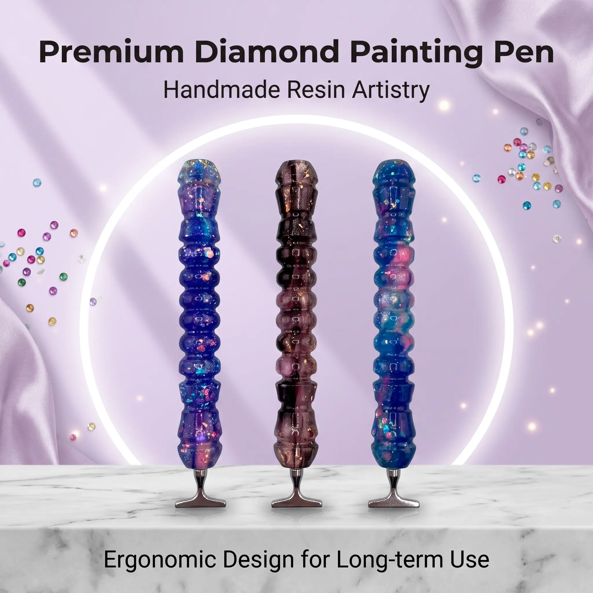 Premium Diamond Painting Tools ，Diamond Painting Pen - Durable Resin Drill Pen, Essential DIY Craft Supply for Toys & Hobbies Needlework Projects