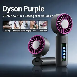 Portable Fan with Cooling Plate 100 Speed Settings Brushless Motor Silent Design 120 Degree Angle Compact Size Ideal for Summer