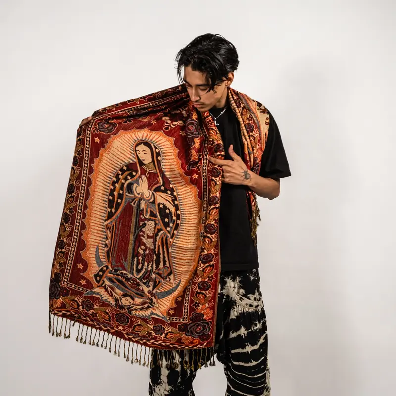 Lady of Guadalupe Rave Pashmina Scarf