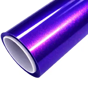 JDMFV - HYBRID PPF GLOSS FLIP BLAST PURPLE -  DRY INSTALL 5ft x 59ft -  7.5mil TPU  Car Wrap Paint Protection Film Self-Adhesive UV Weatherproof Scratch-Resistant Bright Black Full Coverage for Cars Trucks SUVs Motorcycles Easy Install Remove
