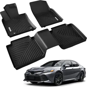 OEDRO TPE Floor Mats fits 2018-2024 Toyota Camry, Excludes NO Hybrid & AWD Models, All Weather, Waterproof