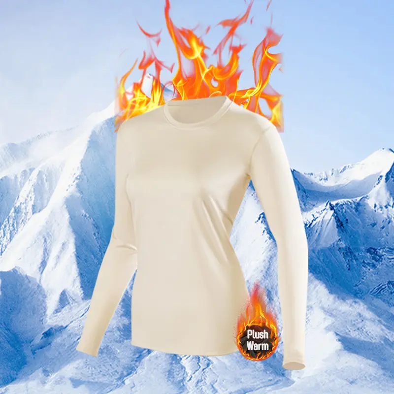 Velvet apricot colored long sleeved shir