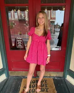 Berry Summer – Gingham Romper