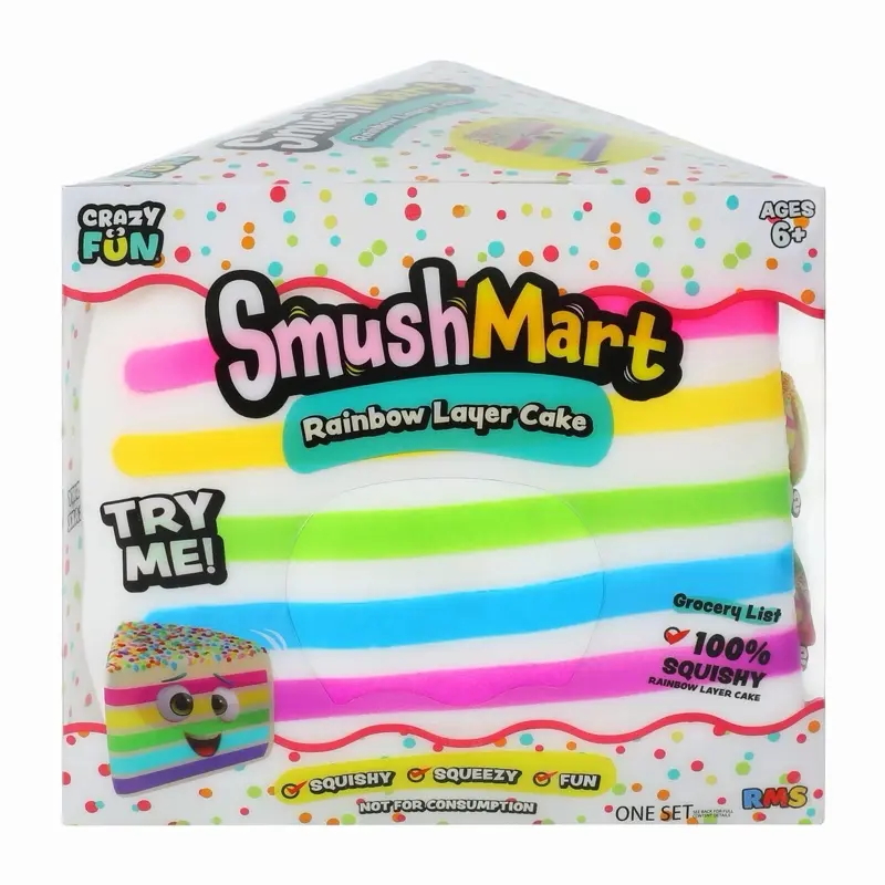 Rainbow Layer Cake Squeezy Stress Relief Toy