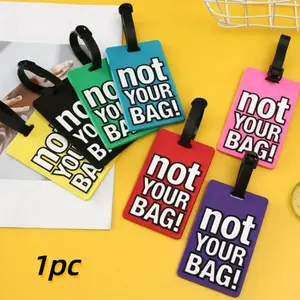 Stylish Letter Luggage Tag, 1 Count Durable Travel Set with Secure Id Label, Flexible & Easy-to-read, Perfect for Suitcases and Boarding, Boyfriend Gift, Travel Accessories, Traveling Gadgets