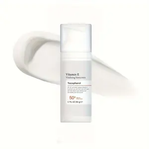 Vitamin E Sunscreen SPF 50+ - Lightweight & Non-Greasy, Long-Lasting Hydration, Broad Spectrum UV Protection, Moisturizing & Nourishing | Perfect for Daily, Commute & Outdoor Use | Suitable for All Skin Types | Summer-Edition | 1.7 fl.oz / 50g