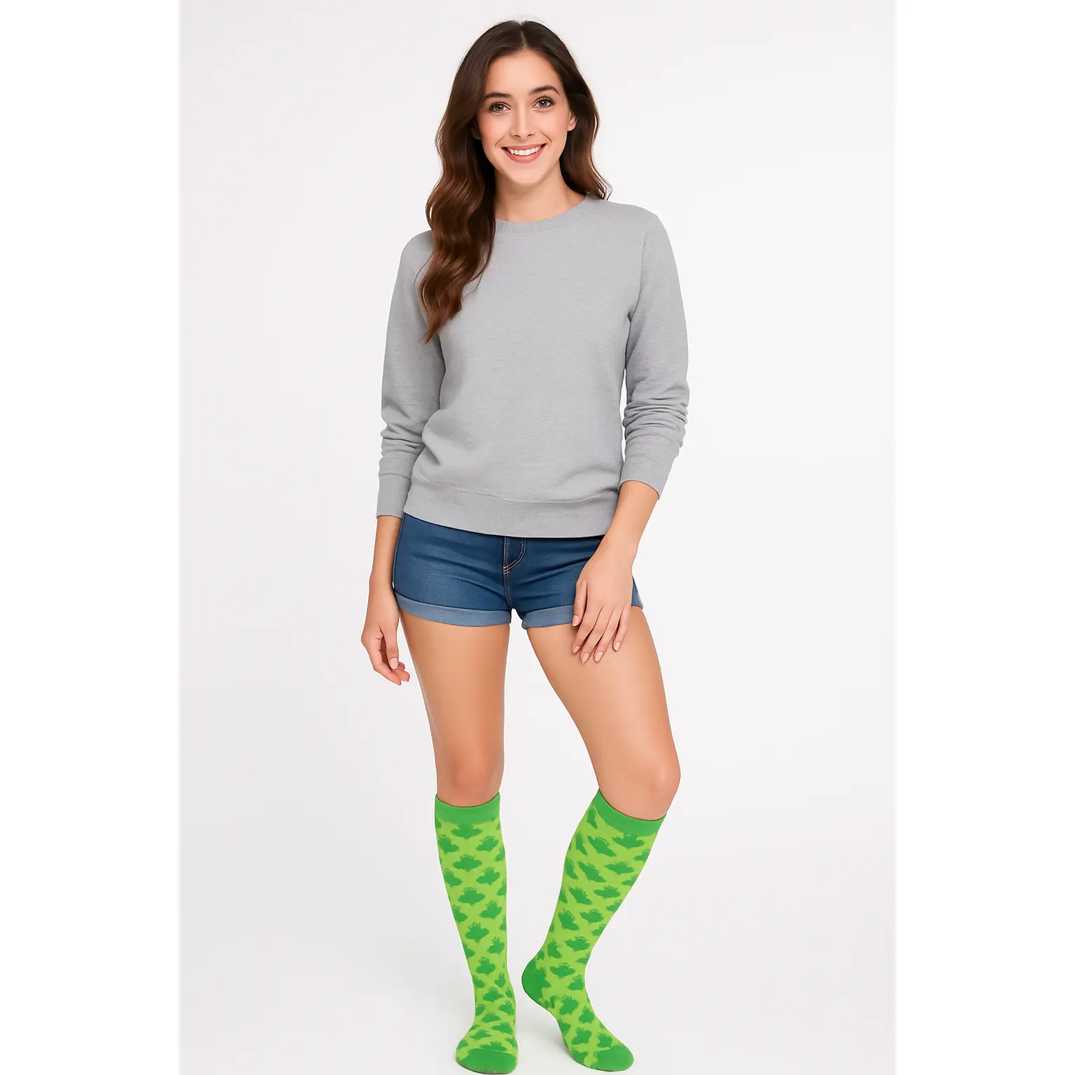 Lucky Shamrock Knee-High Socks for St. Patrick's Day