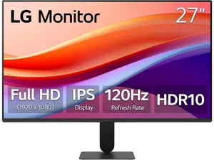 LG 27 inch IPS FHD 120Hz HDR 10 Monitor with Slim Stand 27U411A-B