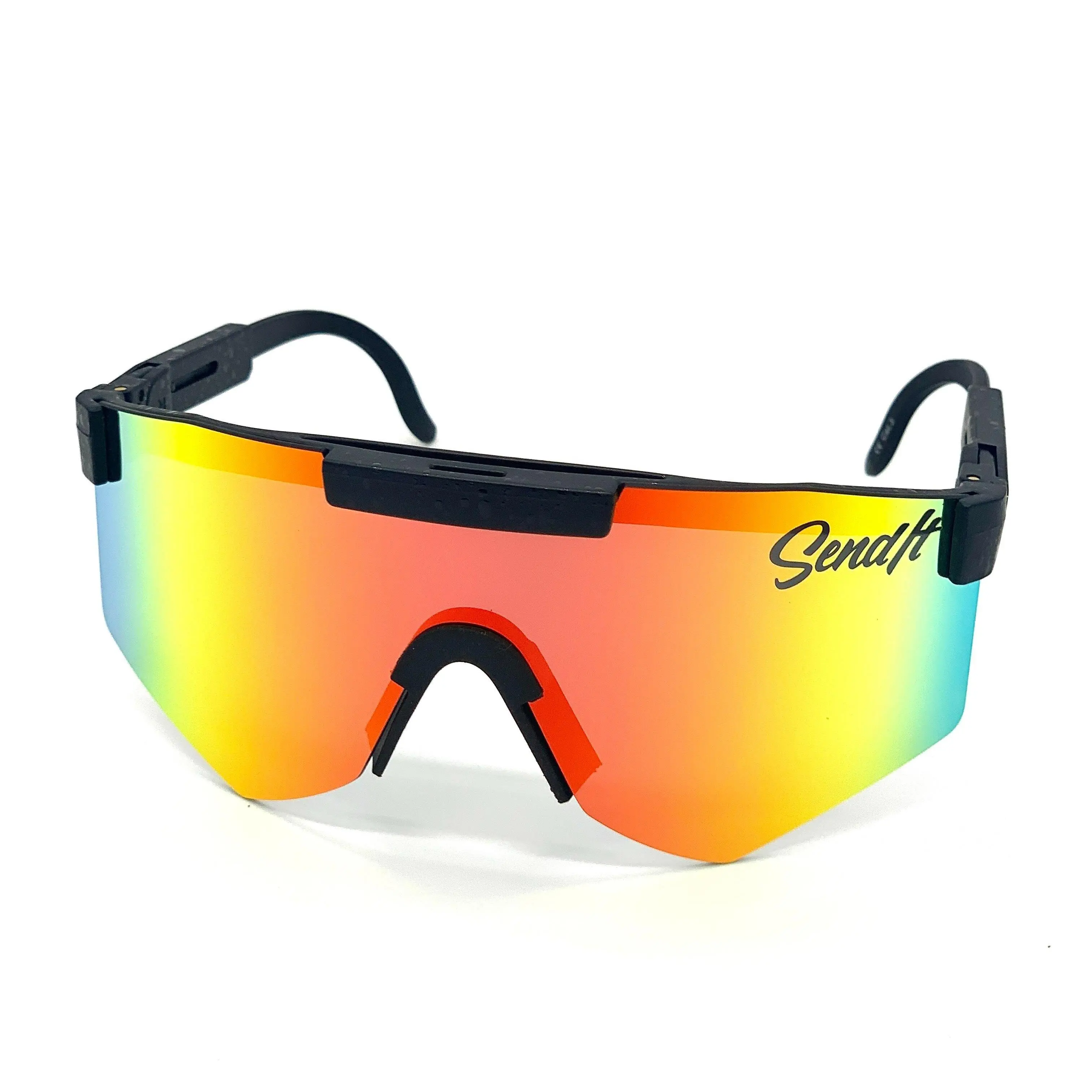 Polarized Sport & Outdoor Sunglasses for Baseball, Golf, and Cycling - Comfortable Adjustable Frame for Adults and Youth Oversized Trendy Square