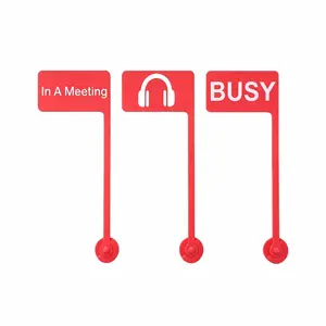 Monitor Status Signs, 3-Pack with 3M Adhesive – In a Meeting / Busy / Do Not Disturb – Desk Decor for Home Office