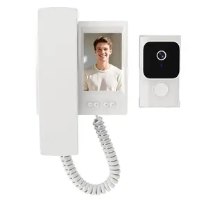 Y8U-KP1 Wireless Video Intercom Doorbell Camera,Outdoor Camera,Paired With One Click, Two-Way Audio, No WiFi, No APP,3.5 Inch IPS Screen,Ultra-low power consumption, long standby, Infrared Night Vision,For Home/Office, Home Security System