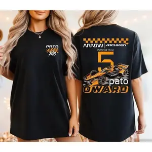 [Graphic T-Shirt] 100% Cotton - Pato O’Ward # 5 INDYCAR T-shirt – Motorsport Racing Fan Graphic Crewneck, Unisex Racing Shirt