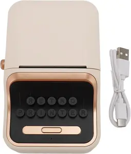 Portable Thermal Label Printer for Phone & Computer, 30–52mm Vintage Style Label