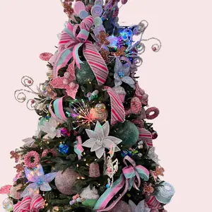 Candy Sprinkles Pastel Christmas Tree Decoration Kit - Festive Home Decor christmas  tree Ornament Marshmallow Multicolor