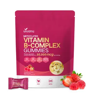 VIVONU Vitamin B-Complex Gummies | 60 Gummies | Methylated B Vitamins | Energy & Daily Wellness Support | 30-Day Supply mothersdaygift