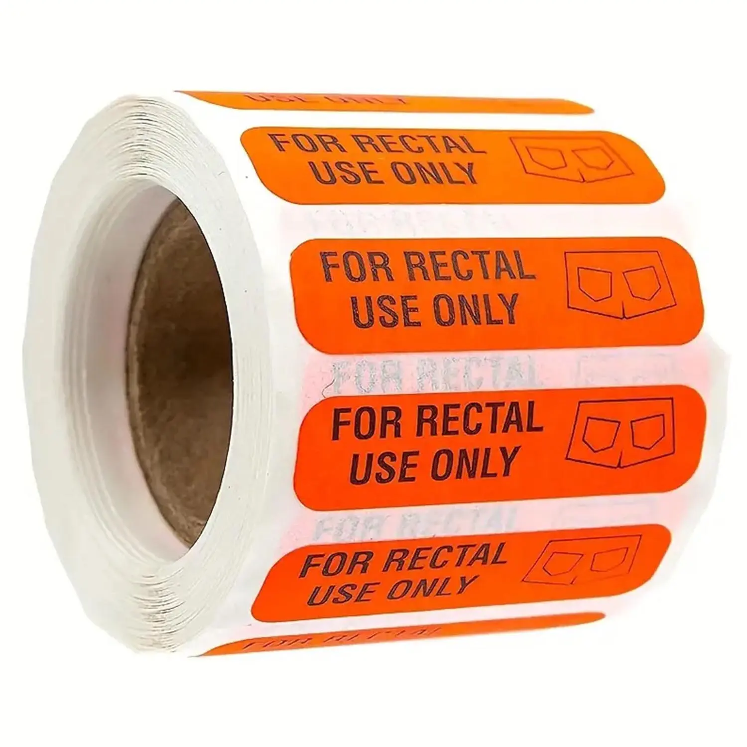500pcs Rectal Use Only Funny Medical Stickers, Orange Bathroom Pranks, Medical Training, Party Decorations, Decorative Labels, Removable Labels Easy Peel Off, Hospital Gifts, Gag Gifts, Novelty Stickers