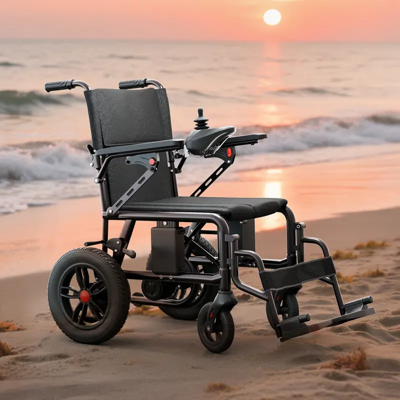 HOMYKING electric wheelchairs for adults - 65lbs Lightweight Foldable Metal electric wheelchair, 15KM Range, 300lbs High-Capacity, 360° Joystick Hand Switches electric wheelchair foldable