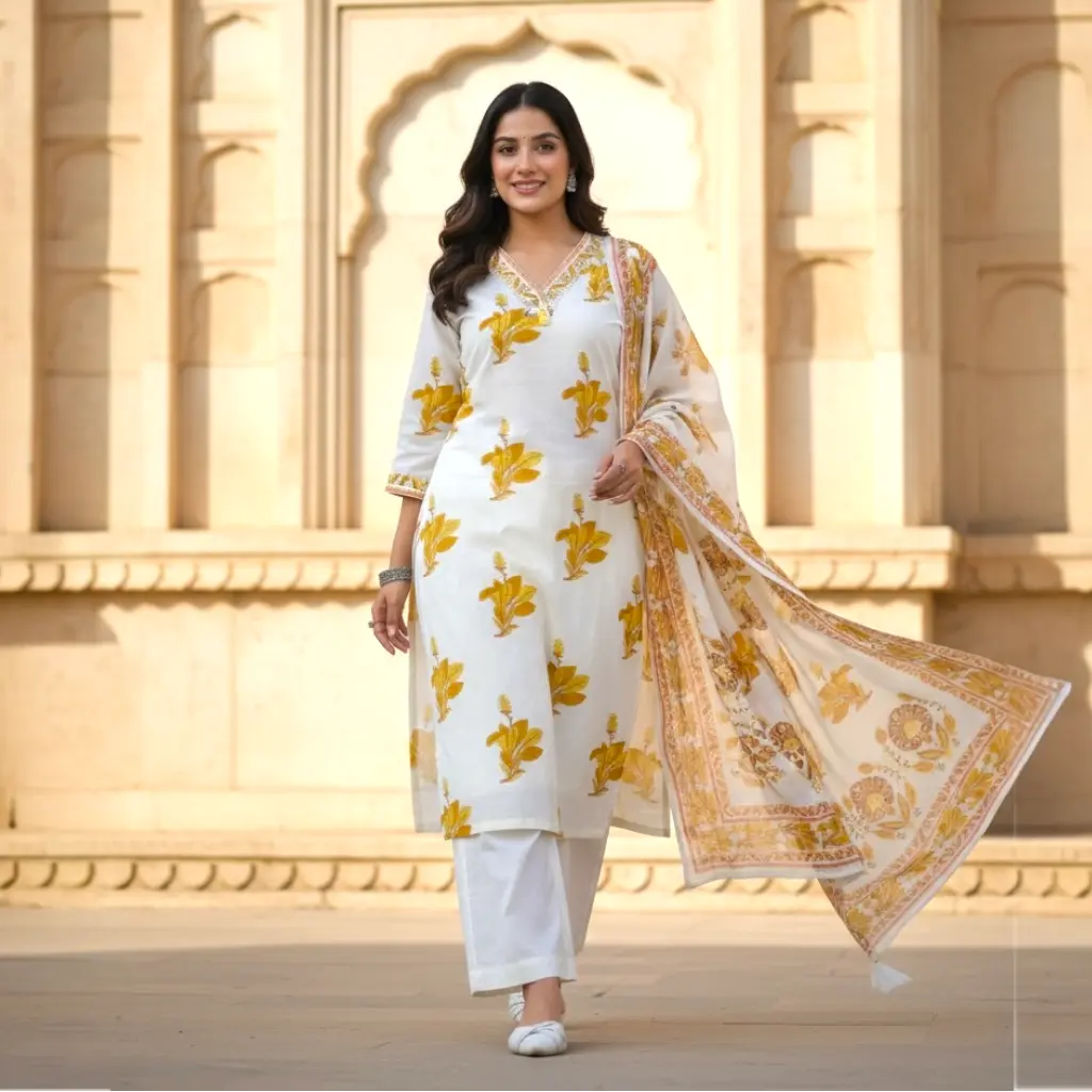 Floral Print Kurta set