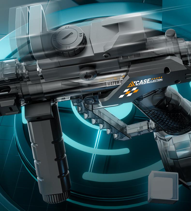 Flood Dragon 2026 New Automatic Electric Water Gun with Large Capacity Powerful Spray Super Long Shooting & Lighting Function USB Charging Cable Durable FlameSpray Toy Gift for Adults & Children