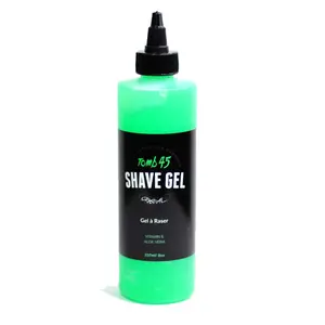Shave Gel for Men, Non-Foaming Fresh Scent Clear Shaving Gel with Skin Replenishing Vitamin E and Soothing Aloe Vera, Sensitive Skin Moisturizer 8oz