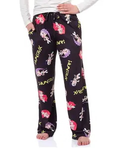 Cute Demon Hunter Print Pajama Pants For Women And Kids Soft Comfortable Lounge Wear Anime Lovers Home Wear KPop Fashion Sleepwear Gifts