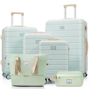 Luggage Sets 6 Piece with Duffel Bags, Hardside Expandable Suitcases with Spinner Wheels and TSA Lock, 16/20/24/28 Inch Spinner Suitcase Set