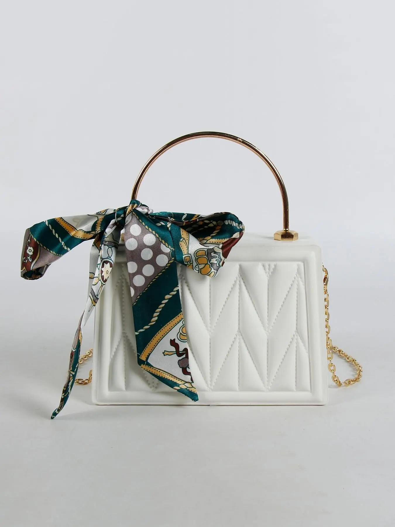 Off-white embroidered pearl decorated handbag crossbody shoulder bag, retro simple versatile three-dimensional   long handle bag, fashionable  exquisite niche versatile design suitable for daily travel, shopping, etc. Embossed Handbag