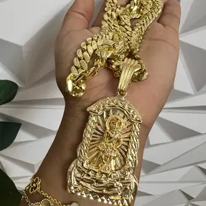 14k Gold Bonded Pendant and Necklace set