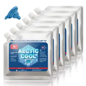 Reusable Ice Pack, 5 Counts/set Long Lasting Cold Freezer Pack for Coolers and Lunch Boxes, Cooler Ice Pack for Camping, Fishing, Road Trips, Beach #GLOBAL PICKS