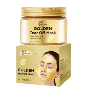 3pcs 24K gold peel-off mask, repairing, removing blackheads and acne, firming, lifting, gold mask
