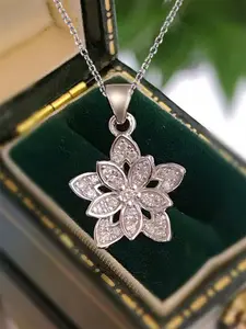 1 PC Gorgeous Cubic Zirconia Necklace Pendant For Women Valentine's Day Gift Wedding Jewelry