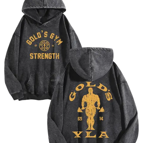 Holafish Vintage Acid Wash Hoodie Retro Streetwear Must-have Tops Unisex Classic Gym Graphic Hoodie Old School Acid Wash Hoodie Oversized Workout Casual Pullover Hoodie Loose Fit  Womenswear Long Sleeve Sweatshirts
