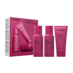 Eva NYC Repair Ritual Strength Starter Set - Shampoo, Conditioner & Leave In Treatment for Damaged Hair
