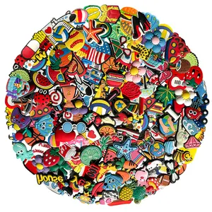 PVC 30pcs Random Shoe Charms for Garden Shoes, Cute Shoe Charms Wristband & Bracelet Decoration for Girls, Boys & Adult Party Gift