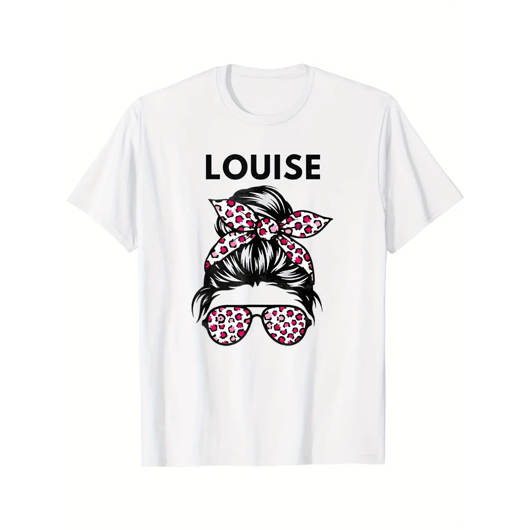 [100% Cotton] 100% Cotton Matching Best Friend T-Shirts Compatible for & - Retro Cute BFF Outfits, All-Season Comfortable Casual Wear for Road Trips, Beach, Parties - Machine Washable Matching Couple/ Friend Tees (Digital Print) - Louise Cute