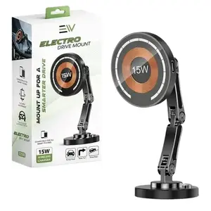15W Wireless Car Charger Mount ,magnetic phone mount, Suction Cup & Air Vent, 360° Rotation, Fast Wireless Charging for iPhone 17/16/15/14/13/12 Pro Max, Samsung Galaxy S25/S24/S23, Android