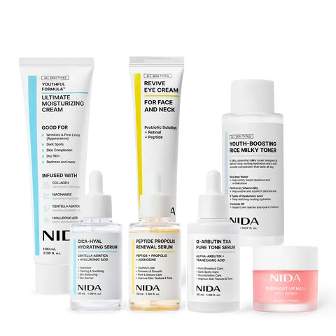 NIDA Milky Super Deal Skincare Set of 7 (Milky Toner)