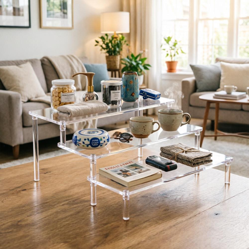 AZEAM Acrylic Riser,Collection Organizer Desserts Clear Display Risers Stand Perfume Organizer Cologne Acrylic Shelves 3 Tiered Cupcake Shelf for Food Desserts Holder Vendor Product Collectibles Organizer Cosmetics Decoration