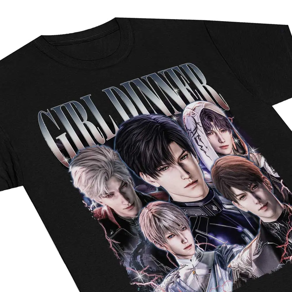 アットラストsouvenir shirt 40 Throne of Eros Girl Dinner Love and Deepspace Retro T-Shirt, Sylus