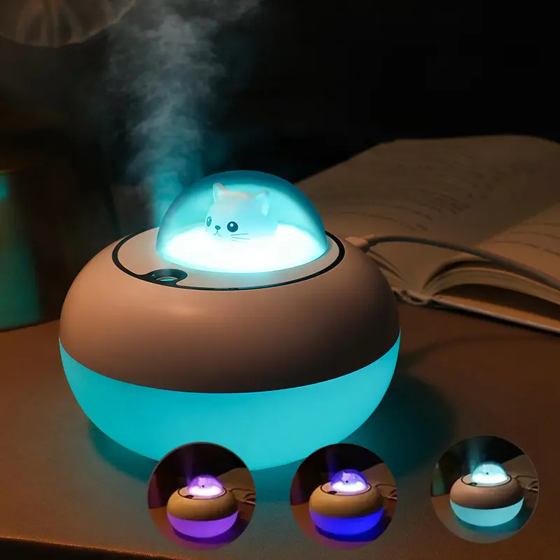 7.7oz/220ml  Portable Mini USB Powered Humidifier, Room Air Humidifier with Night Light, Small Mist Maker Machine for Home Office Car Use, TikTokShopCyberMonday, TikTokShopBlackFriday, Perfect Christmas Gifts For Women, Girl, friend