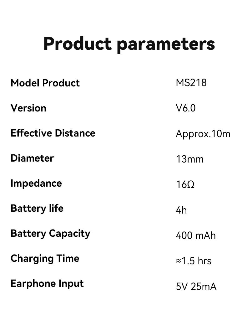 MINISO MS218 Open Ear Bluetooth Headphones, Translator Earbuds with 134 Languages, Active Noise Cancelling, 3D Spatial Audio, Comfortable Titanium Alloy Earhooks for Work, Travel, Sports