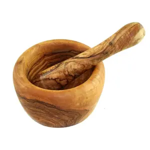 Olive Wood Mortar & Pestle