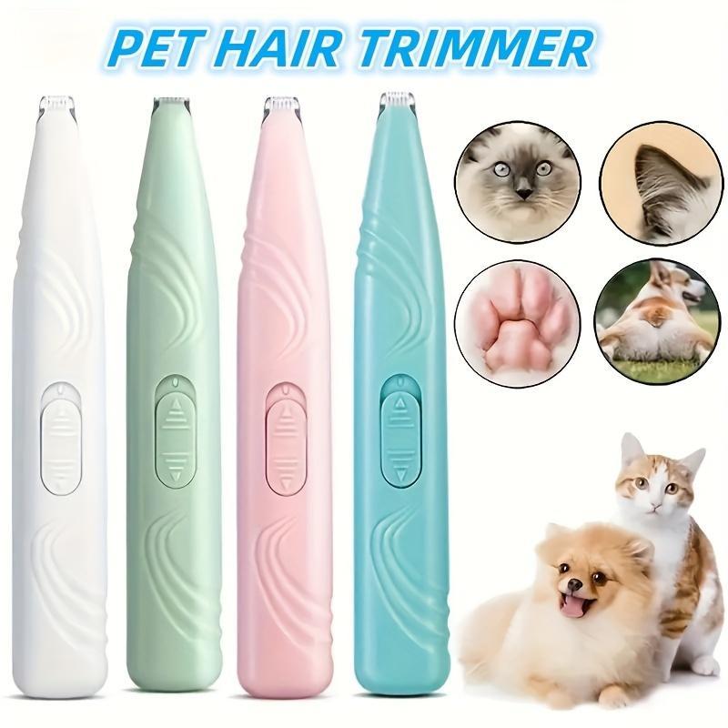 【Black Friday Deal】Quiet Cordless Dog Paw Trimmer - Electric Pet Grooming Scissors for Claws, Eyes, Ears & Face Hair Removal